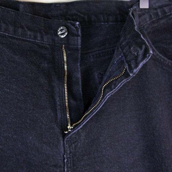 Vintage 90s Black High Waisted Black Mom Jeans - Picture 4 of 12